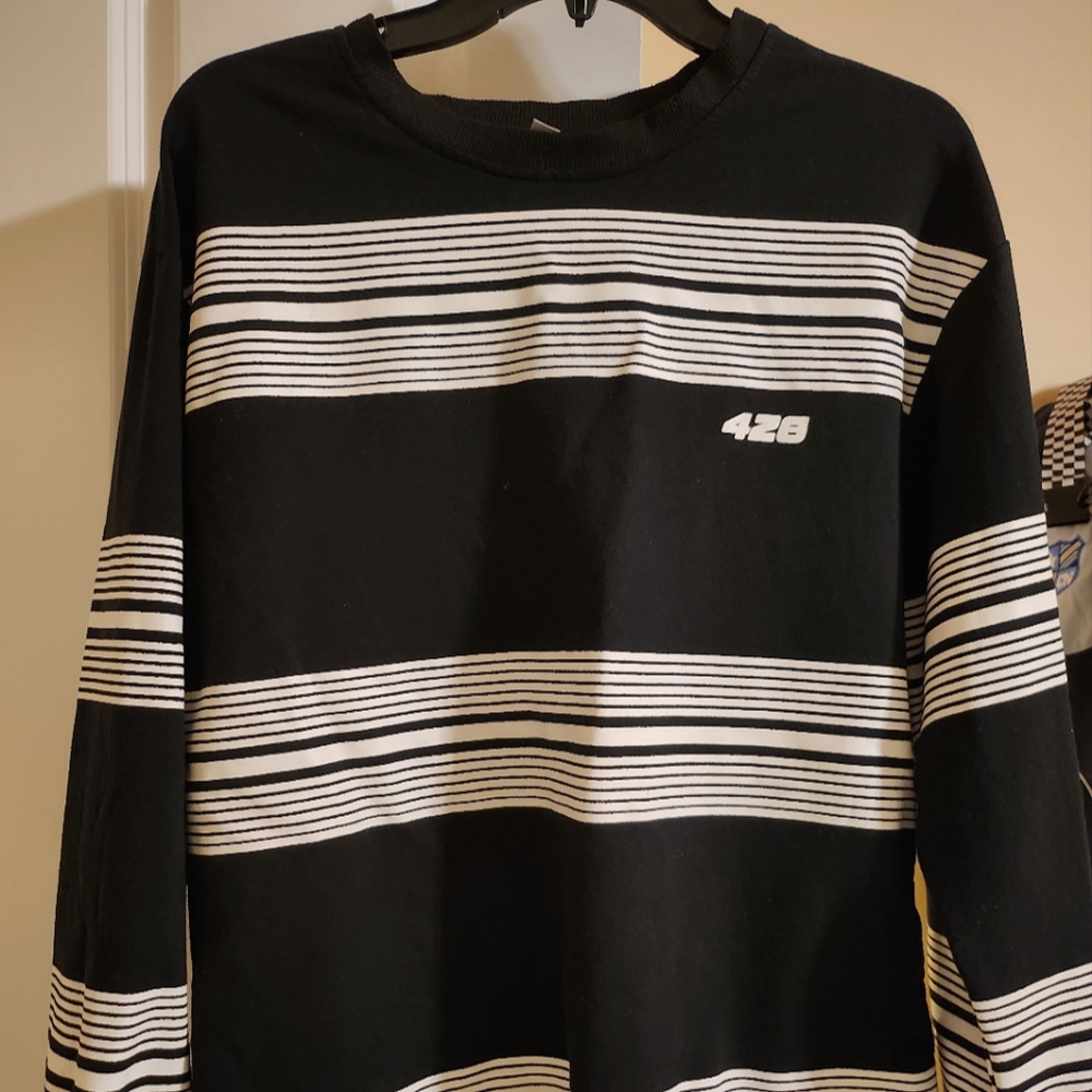 Grunge y2k Black and White Sweater